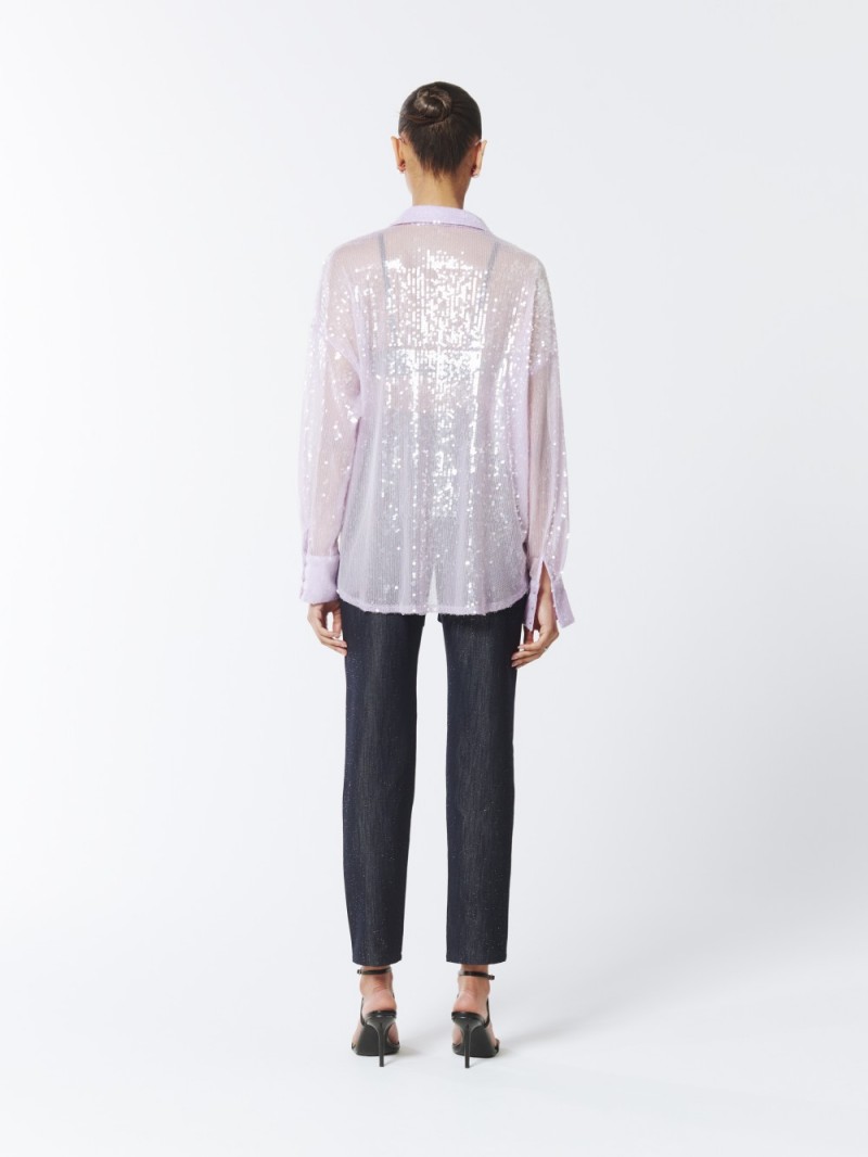 Lilac Sequined Sheer Shirt (3)