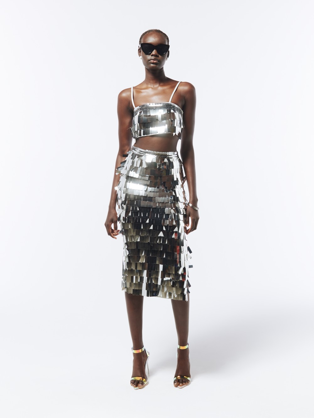 Metallic Paillette Fringe two piece Sets (1)